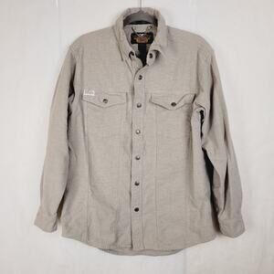 Harley Davidson chamois shirt snap button patch pocket Med Biker Retro Western